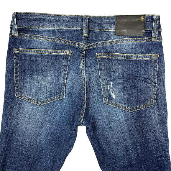 R13 Kate Skinny Jeans Womens 27" Seattle Vintage RIP Low-Rise Distressed Stretch - Picture 7 of 14